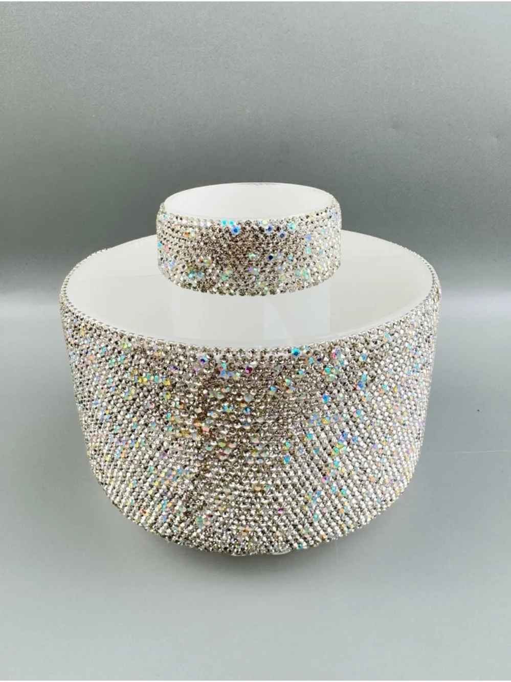 AB SILVER Multicolor Makeup Brush Rhinestone Holder Only